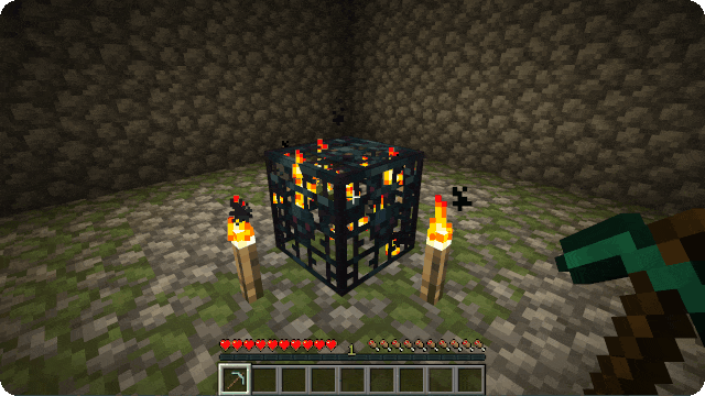 mine spawners, minecraft break spawner