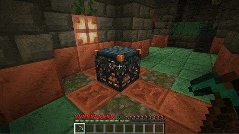 mine trial spawners, minecraft break trial spawner