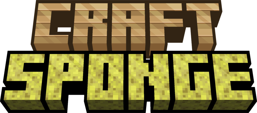 craft sponge datapack/mod title image minecraft