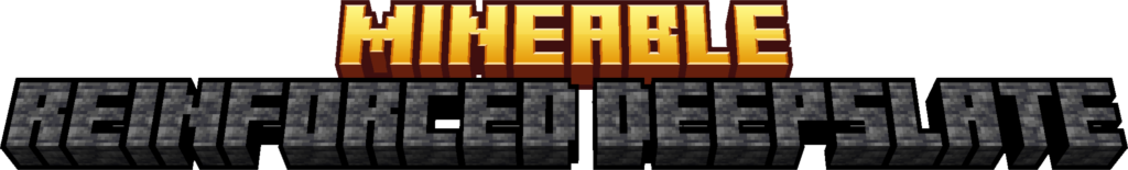 mineable reinforced deepslate datapack/mod title image minecraft